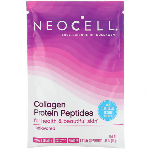 <img alt="Neocell, Collagen Protein Peptides, Unflavored, .71 oz (20 g)" title="Neocell, Collagen Protein Peptides, Unflavored, .71 oz (20 g),016185129993"