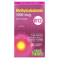 <img alt="Natural Factors, B12, Methylcobalamin, 1,000 mcg, 90 Chewable Tablets" title="Natural Factors, B12, Methylcobalamin, 1,000 mcg, 90 Chewable Tablets,068958012421"
