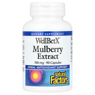 <img alt="Natural Factors, WellBetX, Mulberry Extract, 100 mg, 90 Capsules" title="Natural Factors, WellBetX, Mulberry Extract, 100 mg, 90 Capsules,068958035840"