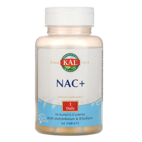 <img alt="KAL, NAC+, 60 Tablets" title="KAL, NAC+, 60 Tablets,021245103073"