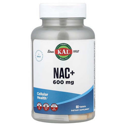 <img alt="KAL, NAC+, 60 Tablets" title="KAL, NAC+, 60 Tablets,021245103073"