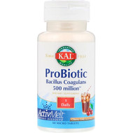 KAL, Probiotic, Bacillus Coagulans, ActivMelt, Cherry Cola, 500 Million, 60 Micro Tablets