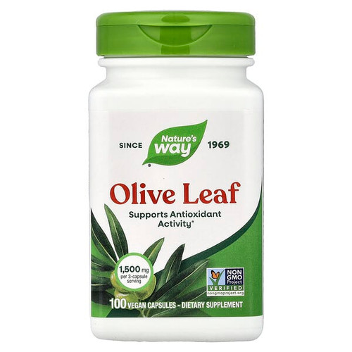 <img alt="Natures Way, Olive Leaf, 100 Vegan Capsules (500 mg per Capsule)" title="Natures Way, Olive Leaf, 100 Vegan Capsules (500 mg per Capsule),033674145210"