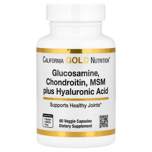 <img alt="California Gold Nutrition, Glucosamine, Chondroitin, MSM plus Hyaluronic Acid, 60 Veggie Capsules" title="California Gold Nutrition, Glucosamine, Chondroitin, MSM plus Hyaluronic Acid, 60 Veggie Capsules,898220014705"