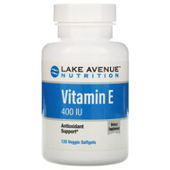 <img alt="Lake Avenue Nutrition, Vitamin E, 400 IU, 120 Veggie Softgels" title="Lake Avenue Nutrition, Vitamin E, 400 IU, 120 Veggie Softgels,898220015467"