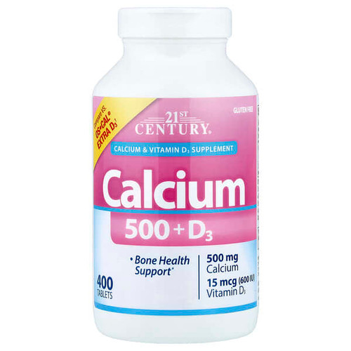 <img alt="21st Century, Calcium 500 + D3, 400 Tablets" title="21st Century, Calcium 500 + D3, 400 Tablets,740985275221"