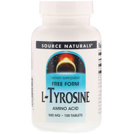 <img alt="Source Naturals, L-Tyrosine, 500 mg, 100 Tablets" title="Source Naturals, L-Tyrosine, 500 mg, 100 Tablets,021078001904"