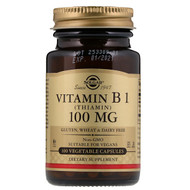 <img alt="Solgar, Vitamin B1, 100 mg, 100 Vegetable Capsules" title="Solgar, Vitamin B1, 100 mg, 100 Vegetable Capsules,033984029507"