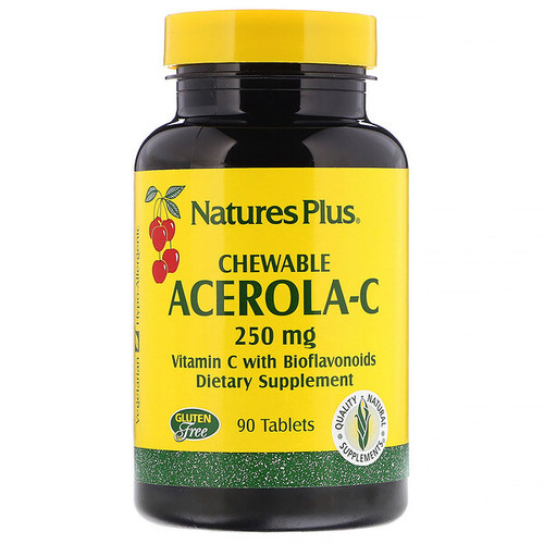 <img alt="Natures Plus, Acerola-C, Chewable, 250 mg, 90 Tablets" title="Natures Plus, Acerola-C, Chewable, 250 mg, 90 Tablets,097467024502"