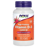 <img alt="NOW Foods, Vitamin D-3, High Potency, 1,000 IU, 360 Softgels" title="NOW Foods, Vitamin D-3, High Potency, 1,000 IU, 360 Softgels,733739003751"