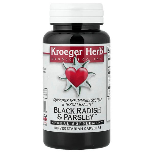 <img alt="Kroeger Herb Co, Black Radish & Parsley, 100 Vegetarian Capsules" title="Kroeger Herb Co, Black Radish & Parsley, 100 Vegetarian Capsules,696916100042"