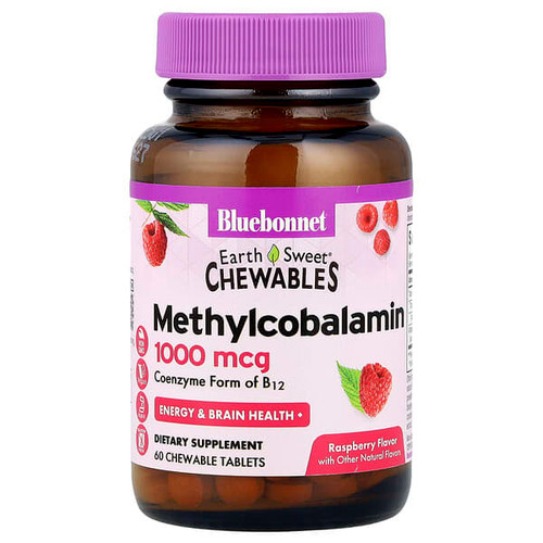 <img alt="Bluebonnet Nutrition, EarthSweet Chewables, Methylcobalamin, Raspberry, 1,000 mcg, 60 Chewable Tablets" title="Bluebonnet Nutrition, EarthSweet Chewables, Methylcobalamin, Raspberry, 1,000 mcg, 60 Chewable Tablets,743715004412"