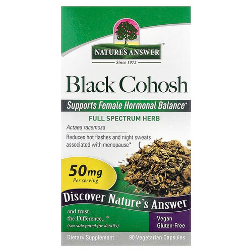 <img alt="Natures Answer, Black Cohosh, Full Spectrum Herb, 50 mg, 90 Vegetarian Capsules" title="Natures Answer, Black Cohosh, Full Spectrum Herb, 50 mg, 90 Vegetarian Capsules,083000161261"