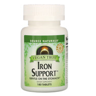 <img alt="Source Naturals, Vegan True, Iron Support, 180 Tablets" title="Source Naturals, Vegan True, Iron Support, 180 Tablets,021078025924"