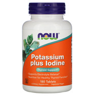<img alt="Now Foods, Potassium Plus Iodine, 180 Tablets" title="Now Foods, Potassium Plus Iodine, 180 Tablets,733739014528"