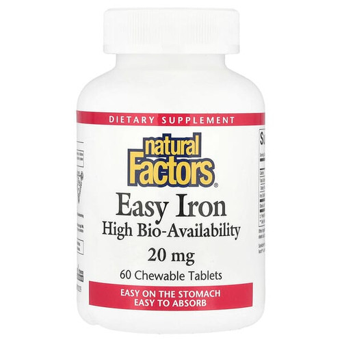 <img alt="Natural Factors, Easy Iron, 60 Chewable Tablets" title="Natural Factors, Easy Iron, 60 Chewable Tablets,068958016474"