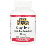 <img alt="Natural Factors, Easy Iron, 60 Chewable Tablets" title="Natural Factors, Easy Iron, 60 Chewable Tablets,068958016474"
