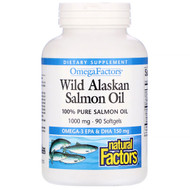 <img alt="Natural Factors, Wild Alaskan Salmon Oil, 1000 mg, 90 Softgels" title="Natural Factors, Wild Alaskan Salmon Oil, 1000 mg, 90 Softgels,068958022567"