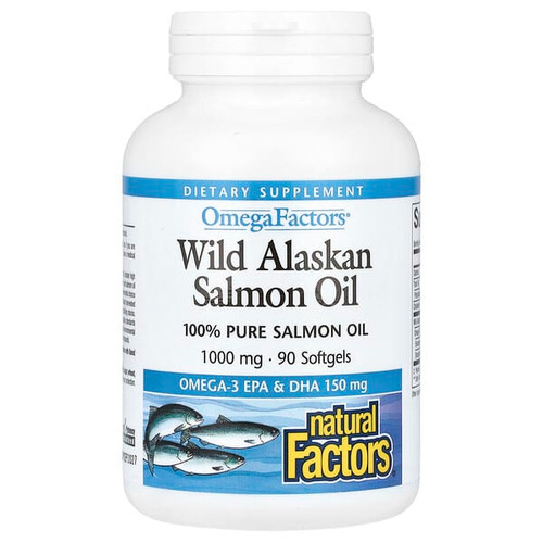 <img alt="Natural Factors, OmegaFactors, Wild Alaskan Salmon Oil, 1,000 mg, 90 Softgels" title="Natural Factors, OmegaFactors, Wild Alaskan Salmon Oil, 1,000 mg, 90 Softgels,068958022567"