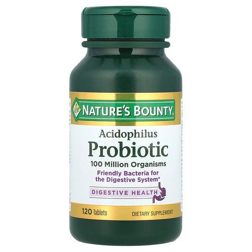 <img alt="Natures Bounty, Acidophilus Probiotic, 120 Tablets (0.5 mg per Tablet)" title="Natures Bounty, Acidophilus Probiotic, 120 Tablets (0.5 mg per Tablet),074312026102"