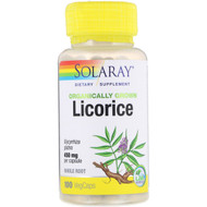 <img alt="Solaray, Organically Grown Licorice - 100 Vegetarian Capsules" title="Solaray, Organically Grown Licorice - 100 Vegetarian Capsules,076280193701"