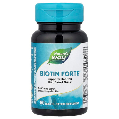 <img alt="Natures Way, Biotin Forte with Zinc, 60 Tablets" title="Natures Way, Biotin Forte with Zinc, 60 Tablets,354022109815"