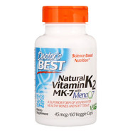 <img alt="Doctors Best, Natural Vitamin K2 MK-7 with MenaQ7, 45 mcg, 60 Veggie Caps" title="Doctors Best, Natural Vitamin K2 MK-7 with MenaQ7, 45 mcg, 60 Veggie Caps,753950001985"