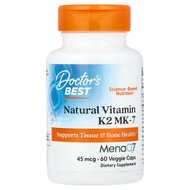 <img alt="Doctors Best, Natural Vitamin K2 MK-7 , 45 mcg, 60 Veggie Caps" title="Doctors Best, Natural Vitamin K2 MK-7 , 45 mcg, 60 Veggie Caps,753950001985"