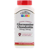 <img alt="21st Century, Glucosamine 250 mg Chondroitin 200 mg  Original Strength, 120 Easy to Swallow Capsules" title="21st Century, Glucosamine 250 mg Chondroitin 200 mg  Original Strength, 120 Easy to Swallow Capsules,740985230237"