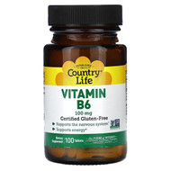 <img alt="Country Life, Vitamin B6, 100 mg, 100 Tablets" title="Country Life, Vitamin B6, 100 mg, 100 Tablets,015794061113"