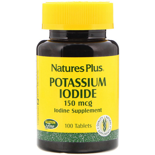 <img alt="Natures Plus, Potassium Iodide, 150 mcg, 100 Tablets" title="Natures Plus, Potassium Iodide, 150 mcg, 100 Tablets,097467033719"