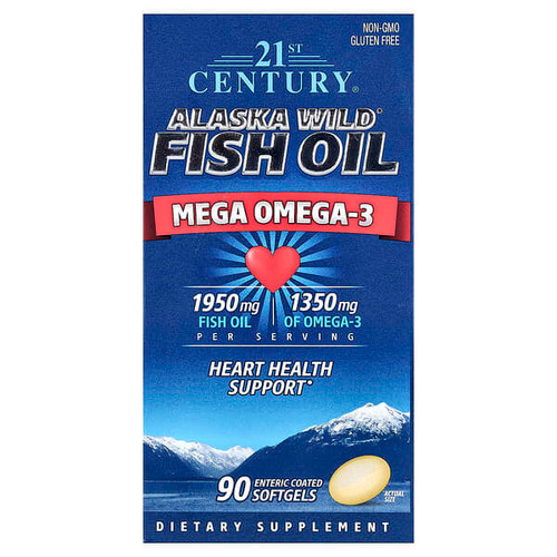 <img alt="21st Century, Alaska Wild Fish Oil, Mega Omega 3, 90 Enteric Coated Softgels" title="21st Century, Alaska Wild Fish Oil, Mega Omega 3, 90 Enteric Coated Softgels,740985271292"