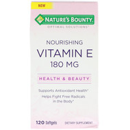 Natures Bounty, Optimal Solutions, Nourishing Vitamin E, 120 Softgels