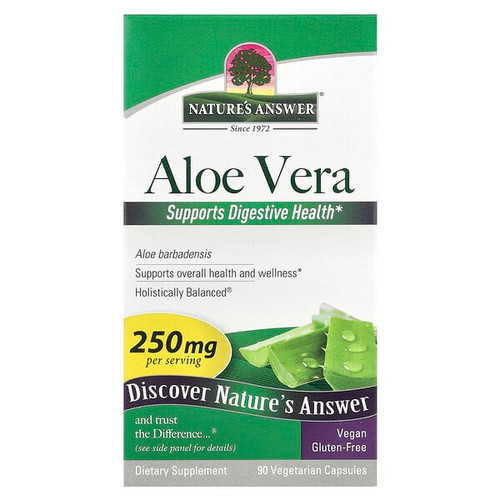 <img alt="Natures Answer, Aloe Vera , 250 mg, 90 Vegetarian Capsules" title="Natures Answer, Aloe Vera , 250 mg, 90 Vegetarian Capsules,083000161148"