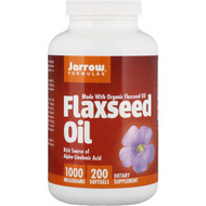 <img alt="Jarrow Formulas, Organic, Flaxseed Oil, 1,000 mg, 200 Softgels" title="Jarrow Formulas, Organic, Flaxseed Oil, 1,000 mg, 200 Softgels,790011110088"