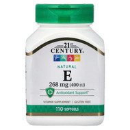 <img alt="21st Century, Natural Vitamin E, 268 mg (400 IU), 110 Softgels" title="21st Century, Natural Vitamin E, 268 mg (400 IU), 110 Softgels,740985223437"