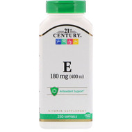 <img alt="21st Century, Vitamin E, 180 mg (400 IU), 250 Softgels" title="21st Century, Vitamin E, 180 mg (400 IU), 250 Softgels,740985227305"