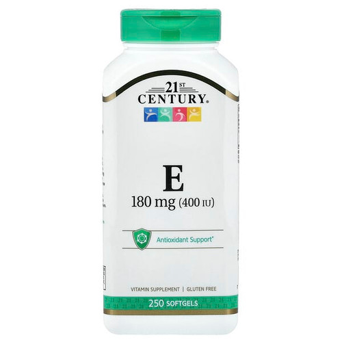 <img alt="21st Century, Vitamin E, 180 mg (400 IU), 250 Softgels" title="21st Century, Vitamin E, 180 mg (400 IU), 250 Softgels,740985227305"