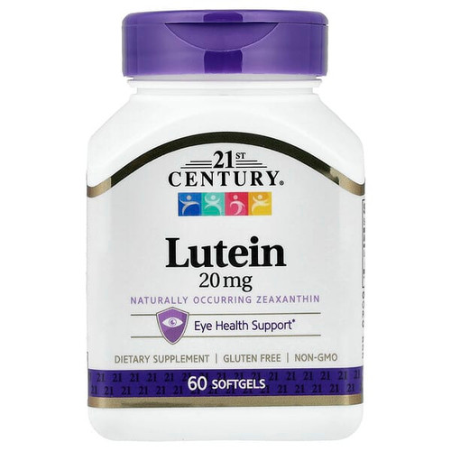 <img alt="21st Century, Lutein, 20 mg, 60 Softgels" title="21st Century, Lutein, 20 mg, 60 Softgels,740985270738"