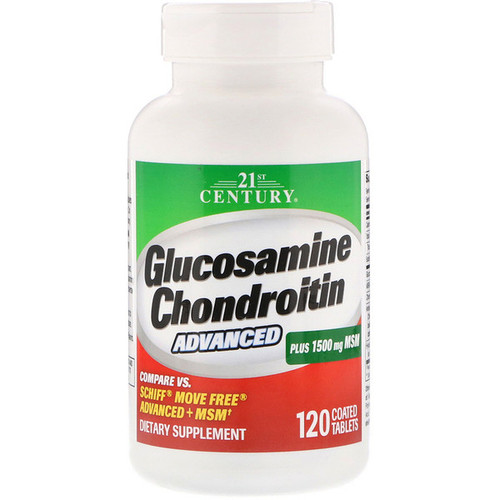 <img alt="21st Century, Glucosamine Chondroitin Advanced, 120 Coated Tablets" title="21st Century, Glucosamine Chondroitin Advanced, 120 Coated Tablets,740985272916"