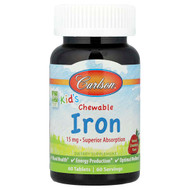<img alt="Carlson, Kids, Chewable Iron, Natural Strawberry, 15 mg, 60 Tablets" title="Carlson, Kids, Chewable Iron, Natural Strawberry, 15 mg, 60 Tablets,088395559402"