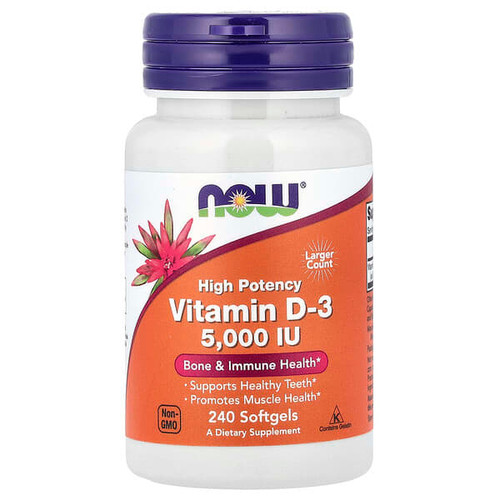<img alt="NOW Foods, Vitamin D-3, High Potency, 5,000 IU, 240 Softgels" title="NOW Foods, Vitamin D-3, High Potency, 5,000 IU, 240 Softgels,733739003737"