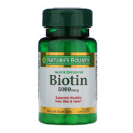 <img alt="Natures Bounty, Biotin, 5000 mcg, 60 Quick Dissolve Tablets" title="Natures Bounty, Biotin, 5000 mcg, 60 Quick Dissolve Tablets,074312589133"