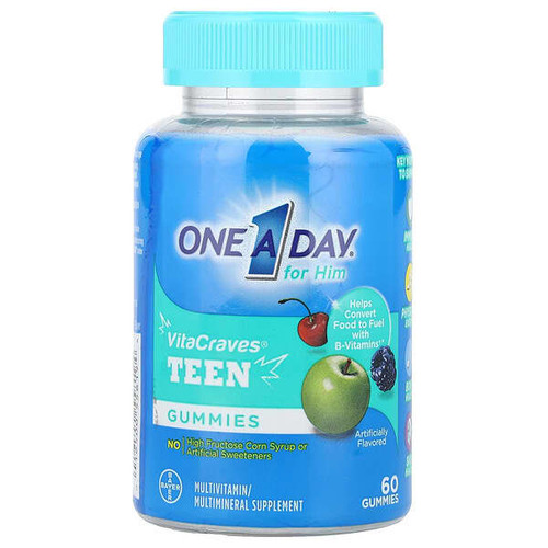 <img alt="One-A-Day, For Him, VitaCraves, Teen Multivitamin, 60 Gummies (Discontinued Item)" title="One-A-Day, For Him, VitaCraves, Teen Multivitamin, 60 Gummies (Discontinued Item),016500558194"