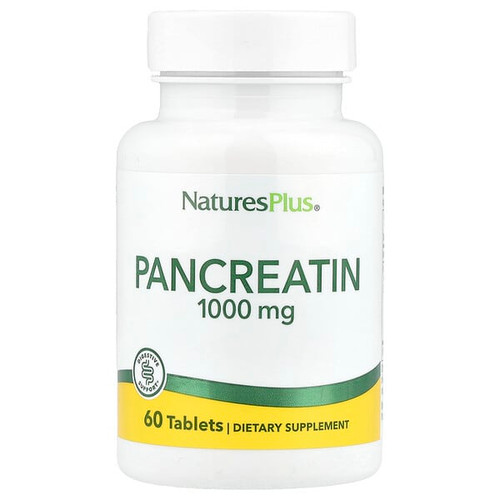 <img alt="NaturesPlus, Pancreatin, 1,000 mg, 60 Tablets" title="NaturesPlus, Pancreatin, 1,000 mg, 60 Tablets,097467043800"