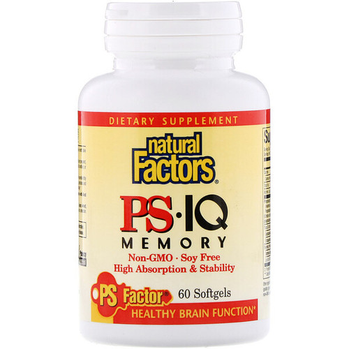 <img alt="Natural Factors, PS?ò IQ Memory, 60 Softgels" title="Natural Factors, PS?ò IQ Memory, 60 Softgels,068958026251"