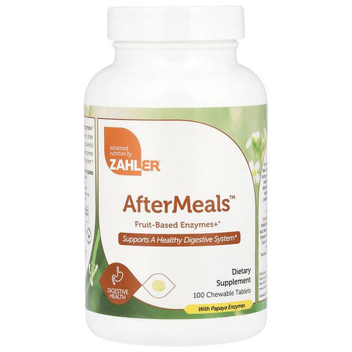 <img alt="Zahler, AfterMeals, Fruit-Based Enzymes+, 100 Chewable Tablets" title="Zahler, AfterMeals, Fruit-Based Enzymes+, 100 Chewable Tablets,848998080532"