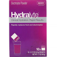 Hydralyte, Clinical Hydration, Electrolyte Powder, Berry, 10 packets 0.17 oz (4.9 g) Each