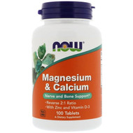 <img alt="Now Foods, Magnesium & Calcium, Reverse 2:1 Ratio with Zinc and Vitamin D-3, 100 Tablets" title="Now Foods, Magnesium & Calcium, Reverse 2:1 Ratio with Zinc and Vitamin D-3, 100 Tablets,733739012777"
