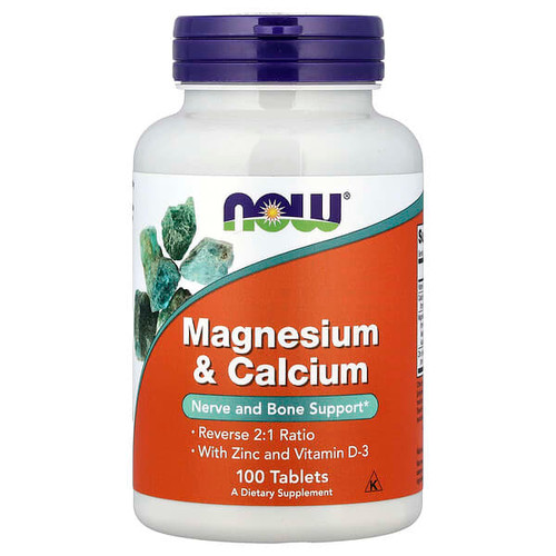 <img alt="NOW Foods, Magnesium & Calcium With Zinc and Vitamin D-3, 100 Tablets" title="NOW Foods, Magnesium & Calcium With Zinc and Vitamin D-3, 100 Tablets,733739012777"